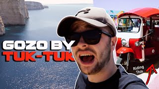 TOURING AROUND GOZO ISLAND IN MALTA ON A TUK-TUK