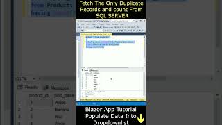 Find The Duplicate Find The Duplicate Records SQL Server Database ssms #sqlserver