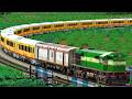 WDM3D SHUNT LHB TEJAS EXPRESS TRAIN BUMPY RAILROAD 