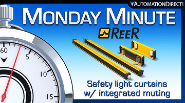 ReeR Safety Light Curtains w/ Muting Functions from AutomationDirect