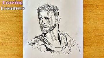 How to draw THOR ||  Thor - Ragnarök || Pencil sketch step by step for beginners