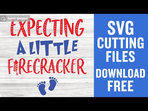 Expecting A Little Firecracker Svg Free Cut Files for Silhouette Free Download