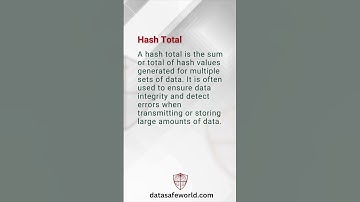 Hash Total, Cybersecurity Mini Dictionary #shorts