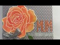 Mother&#39;s Day Card with Fifth Avenue Floral Stampin&#39; Up watercolour rose