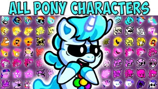 FNF Character Test | Gameplay VS My Playground | ALL Pony Characters