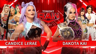 Candice LeRae Vs Dakota Kai - WWE Raw 03\/10\/2022 (En Español)