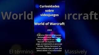 Curiosidades sobre Videojuegos: World of Warcraft #historiavideojuegos #curiosidadesgamer #gamers