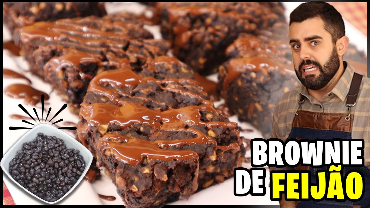 UMA RECEITA QUE VOCÊ NUNCA VIU!! BROWNIE DE FEIJÃO 😳