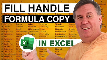 Excel Fill Handle To Copy Formula Rules Deep Dive - Episode 2611