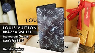 LOUIS VUITTON BRAZZA WALLET "MONOGRAM GALAXY BLACK MULTI COLOR"  M63871