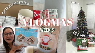 VLOGMAS Week 3 | Wrapping gifts, Dollar tree haul, Five \& below haul + Getting ready for Christmas!