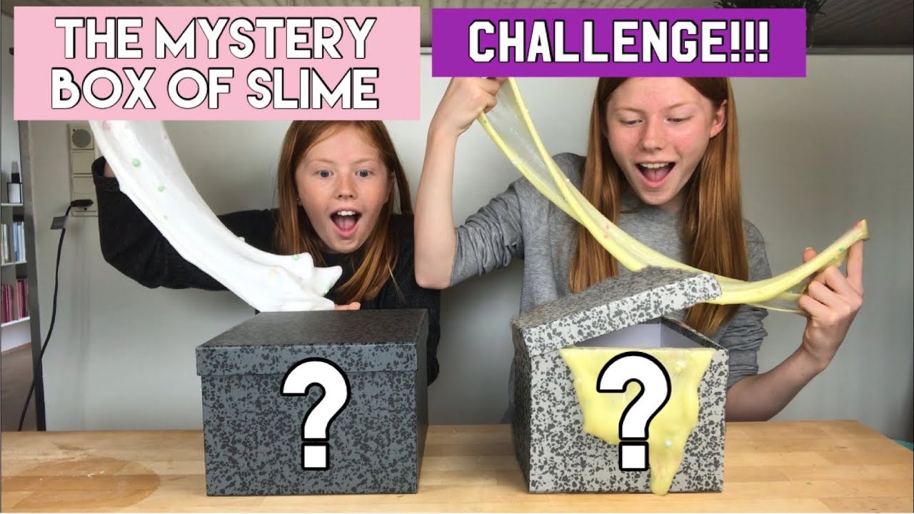 THE MYSTERY BOX OF SLIME CHALLENGE!!!!! - YouTube