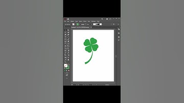 How to make Four leaf clover easily in adobe illustrator #illustrator #shortvideo #short#design