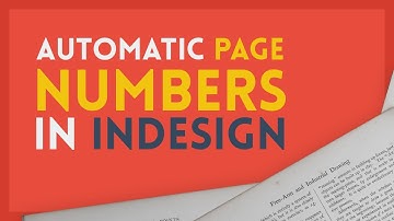 Automatic Page Numbers | Adobe InDesign Tutorial