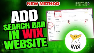 How to add search bar in wix website 2023