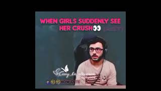 When Girls See Her Crush Roast Carry Minati Insta Meme Funny Video