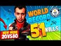 51 KILLS WORLD RECORD MODE 20 vs 80
