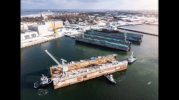 LARGE-SCALE MODERNIZATION of the Floating Dock nr 2 at BLRT REPAIR YARDS in TALLINN | FINAL CUT