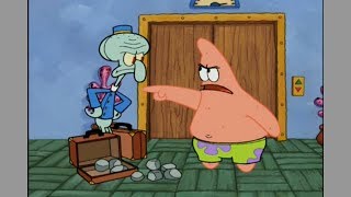 Squidward as hotel employee