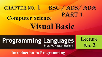 Programming Languages | Low Level Languages | Visual Basic | M. Hassan Hashmi | #csclassroom