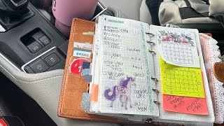 Friday flip .. personal rings planner .. Gillio Amica Undyed #plannercommunity 