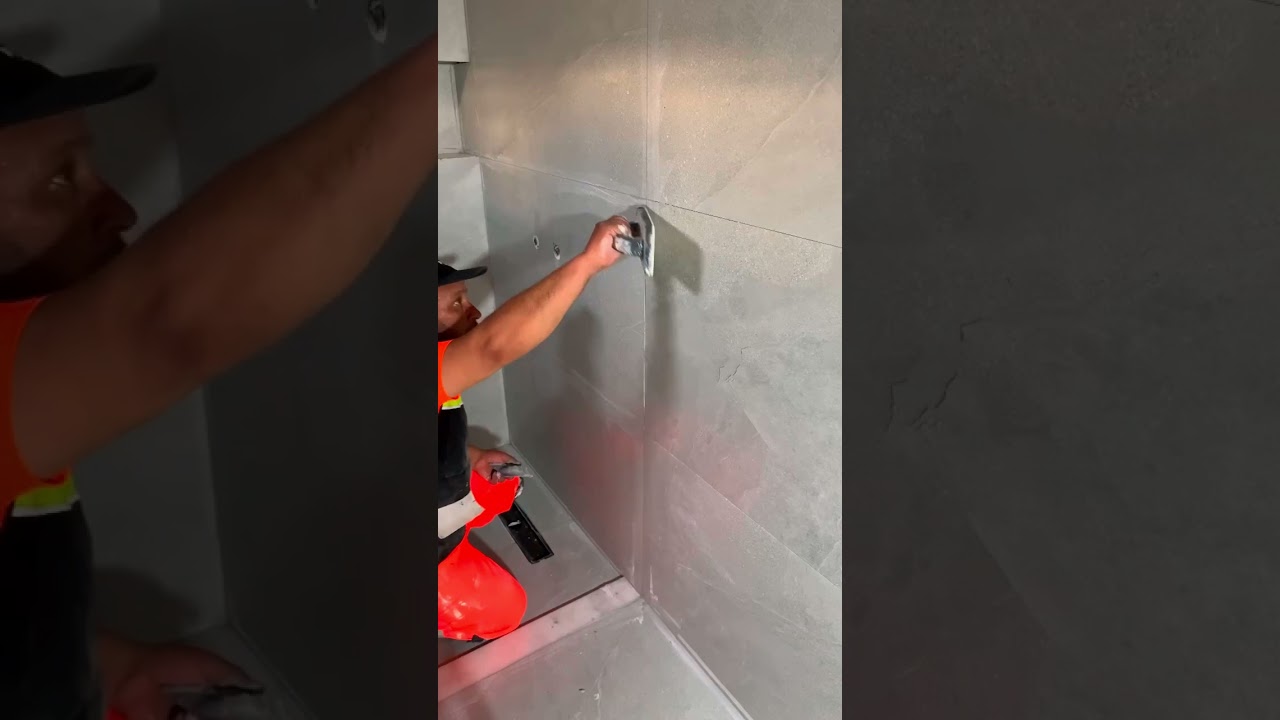 How to fill ceramic tile joints with cement grout step by step 