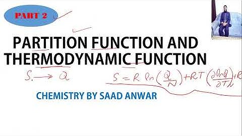 Partition Function and Thermodynamic Function| Entropy|Part2|Statistical Mechanics|Hindi|Saad