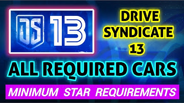 Asphalt Legends - DRIVE SYNDICATE 13 | Minimum Requirements to UNLOCK KOENIGSEGG CHIMERA