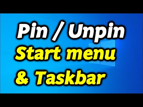 วิธีใช้ Pin to Start / Pin to Taskbar สำหรับ Windows 10