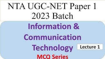 UGC NTA NET - MCQ