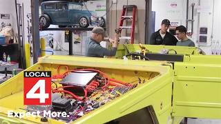 A 1974 Volkswagen has no business being an EV. Thats why these Michigan students are building one