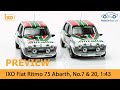 Modèle Réduit 1/43 FIAT Ritmo 1979 Jaune - IXO Autoplus - Neuf