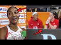 Angel Reese Reacts About Her CHEMISTRY With Caitlin Clark! Team USA Basketball FIBAWWC
