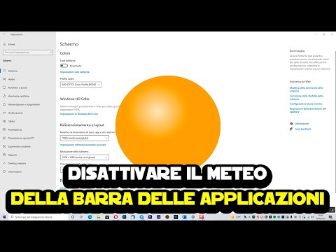 Video: Come Mettere Il Meteo Sul Desktop