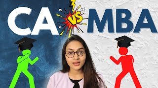 CA vs MBA  Which is better? | Course content, Salary, Fees, Work, Exam | @azfarKhan