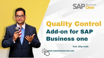 SAP B1 | Quality Control Add on for SAP Business one  ( B1) | #sap #sapb1 #sapaddon