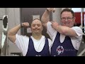 Special Olympics power lifters