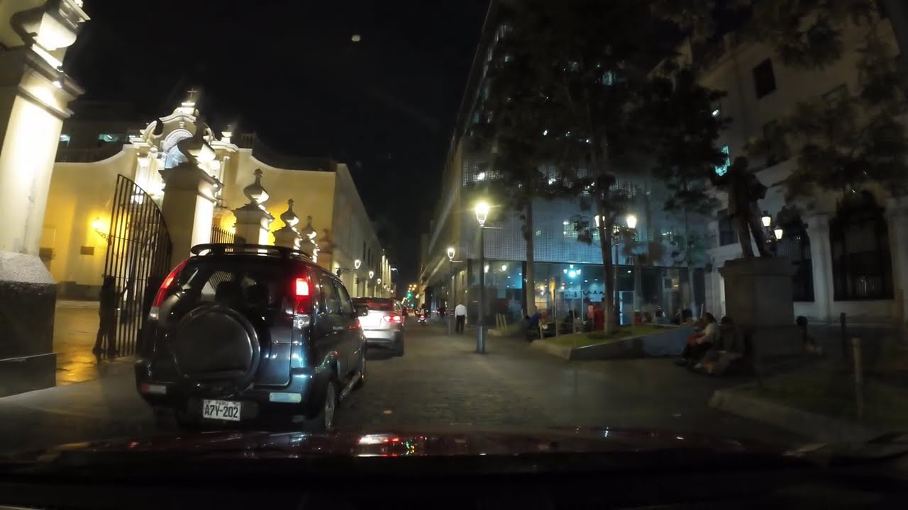 Lima de Noche en Auto 🚗 | Centro de Lima → Miraflores | POV Driving
