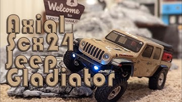 Axial scx24 Jeep Gladiator test run
