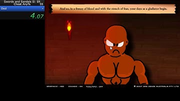 Swords and Sandals 2 - Cheat Any% in 00:06.45