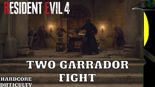 Resident Evil 4 Remake PC - Two GARRADOR Fight Hardcore Difficulty