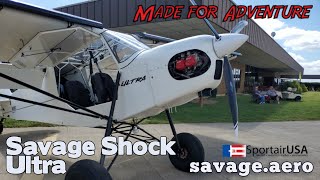 Detailed Savage Shock Ultra, Light Sport Aircraft, Savage Aircraft, SportAir USA. Profile