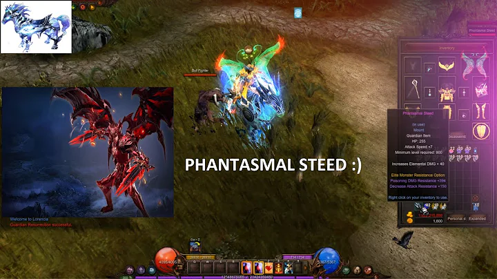 Como crear Phantasmal Steed Horse Webzen MUONLINE - SPANISH