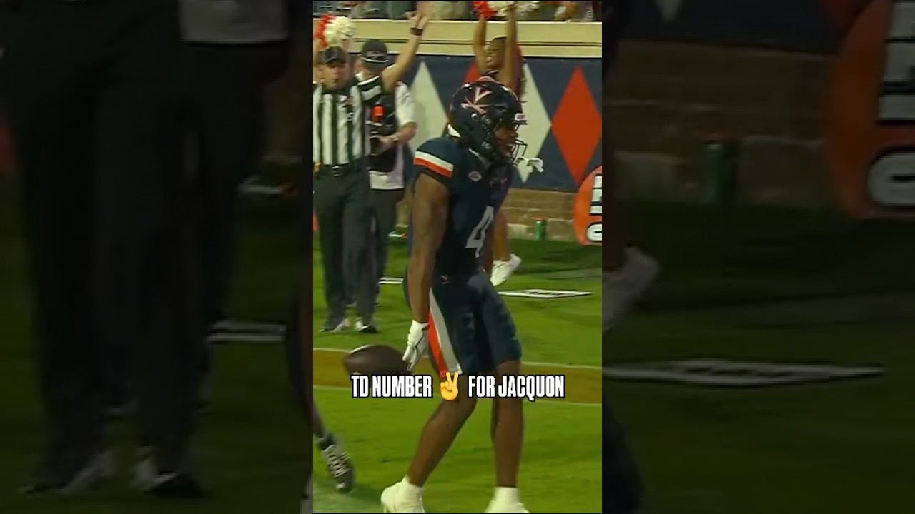 Beau Pribula hooks up with Jacquon Gibson for his second TD of the night 🫡 #virginia #cfb #football