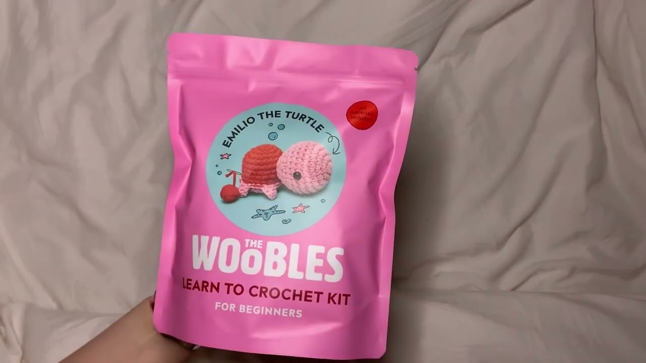 Pink Turtle Crochet Kit for Beginners