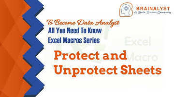 Protect And Unprotect Sheets - Macros | Excel Macros | Excel VBA Macros | VBA | Excel Automation