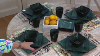 Oneida Tremiti 20-pc Reactive Glaze Stoneware Dinnerware Set on QVC