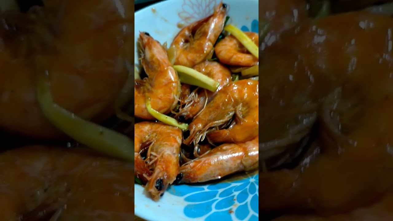 Stir fry Shrimps in Oyster Sauce shorts YouTube