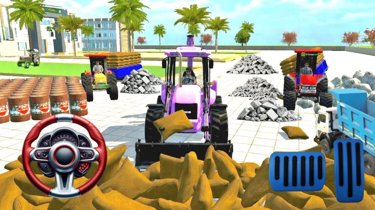 😱Heavy Loading Challenge🔥 Tractor🚜 Mein chawal ki bori +DJ Setup | Ultimate Gaming Fun🤣 #dj #tractor