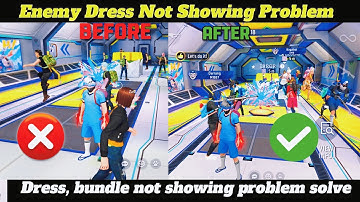Enemy Dress Not Showing | Free Fire Enemy Bundle Not Showing Problem |After OB47 Update